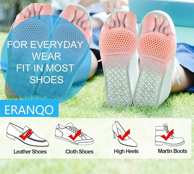 Silicone Gel Half Toe Heel Sleeve - Pain Relief Pads
